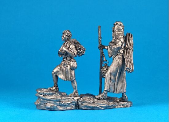 Авраам с Исааком поднимаются на гору